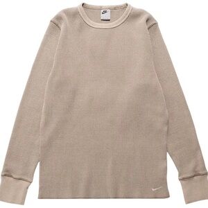 Nike Taupe Waffle Knit Long Sleeve